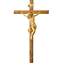 Cristo Barroco en cruz recta